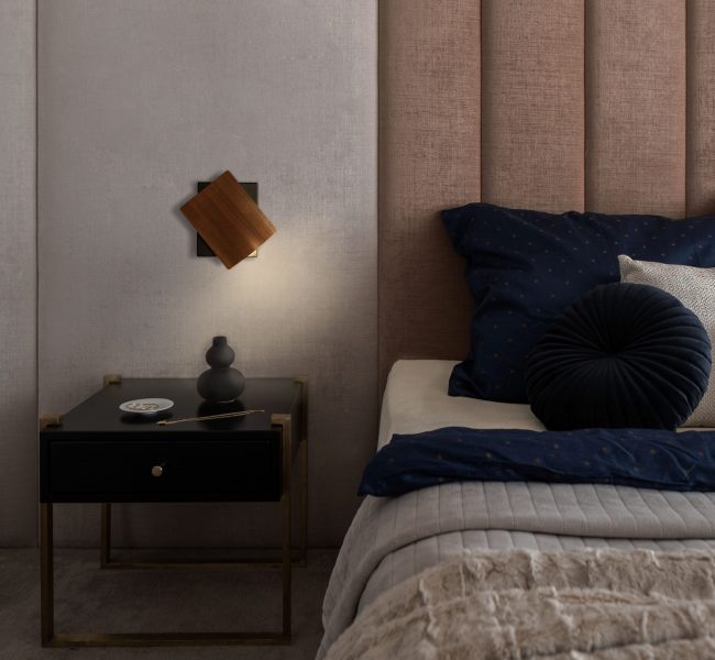 片光壁燈-黑胡桃-情境圖1